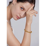Adjustable Cuff Bangle Bracelet 18K Pvd Plated Stainless Steel Women Jewelry