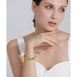 Adjustable Cuff Bangle Bracelet 18K Pvd Plated Stainless Steel Women Jewelry