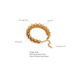 Stainless Steel 18k Cuban Chain Bracelet Bangle