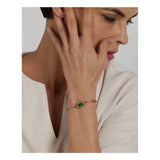 Stainless Steel African Turquoise Chain Bracelet for Women