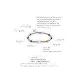 Stainless Steel Beads Bracelet Bangle Women Natural Stone Jewelry