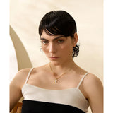 Butterfly Pendant Necklace with Natural Shell Inlay