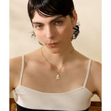 Butterfly Pendant Necklace with Natural Shell Inlay