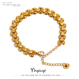 Stainless Steel Chain Bracelet Waterproof Metal Jewelry for Women
