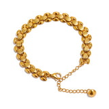 Stainless Steel Chain Bracelet Waterproof Metal Jewelry for Women
