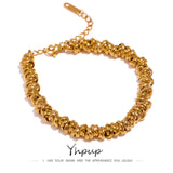 Stainless Steel Thick Chain Bangle Bracelet for Girls