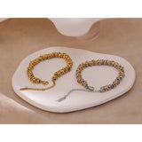 Stainless Steel Thick Chain Bangle Bracelet for Girls