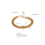 Golden Eye Chain Bracelet Bangle for Women