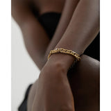 Golden Eye Chain Bracelet Bangle for Women