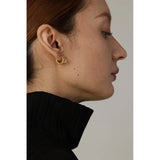 Stainless Steel CZ Huggie Earrings Golden Round Hoop Jewelry