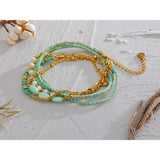 Stainless Steel Double Layer Braided Rope Necklace