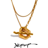 Double Layered Overlay Necklace Waterproof Chain Neck Jewelry