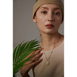 Stainless Steel Flowers Pendant Necklace 18K Chain