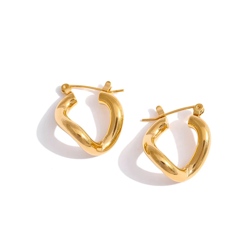 Minimalist 18K Plated Geometric Earrings
