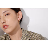 Minimalist 18K Plated Geometric Earrings
