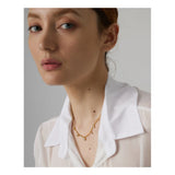 Stainless Steel CZ Chain Necklace for Women Wedding Gift