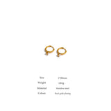 Stainless Steel Minimalist Hoop Earrings