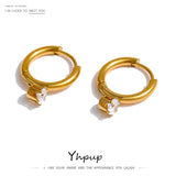 Stainless Steel Minimalist Hoop Earrings
