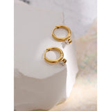 Stainless Steel Minimalist Hoop Earrings