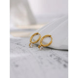 Stainless Steel Minimalist Hoop Earrings