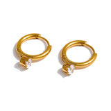 Stainless Steel Minimalist Hoop Earrings