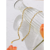 Stainless Steel Pearl Pendant Necklace for Women Girls