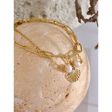 Natural Pearl Shell Chain Bracelet Bangle for Women