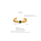 Green Aventurine Stainless Steel Cuff Bracelet