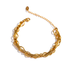 Stainless Steel Snake Chain Necklace 18K Collar Accessories Gift