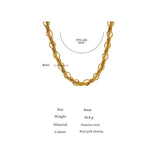 Stainless Steel Snake Chain Necklace 18K Collar Accessories Gift