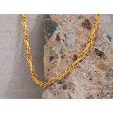 Stainless Steel Snake Chain Necklace 18K Collar Accessories Gift