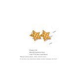 Stainless Steel Star Stud Earrings Waterproof 18K Charm Metal Basic Jewelry