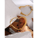 Golden Geometric Hoop Earrings for Women Bijoux Femme Gift