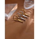 Stainless Steel Wing Huggie Hoop Earrings Golden Women Stylish Jewelry