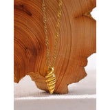 Stainless Steel Conch Pendant Necklace Waterproof Jewelry