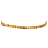 Snake Chain Choker Necklace Stainless Steel Metal Texture Collar