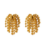 Fireworks Stud Earrings Stainless Steel 18K Plated Waterproof Jewelry