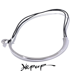 Stainless Steel Leather Platinum Necklace Tarnish Resistant for Women