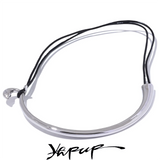 Stainless Steel Leather Platinum Necklace Tarnish Resistant for Women