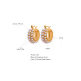 Golden Huggie Hoop Earrings for Women