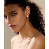Vintage Pearls Angel Stud Earrings for Women
