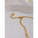 Stylish Waterproof Double Layer Chain Necklace