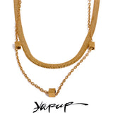 Stylish Waterproof Double Layer Chain Necklace