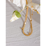 Stylish Waterproof Double Layer Chain Necklace