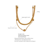 Stylish Waterproof Double Layer Chain Necklace