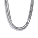 Waterproof Stainless Steel Overlay Long Chain Necklace 18K Plated Jewelry