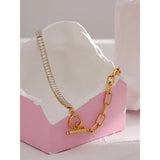 Waterproof Stainless Steel Chain Zirconia Necklace