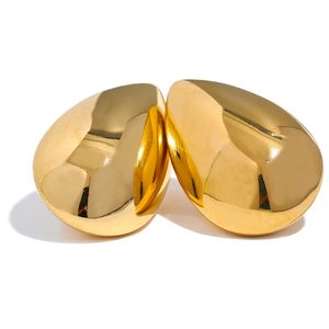 Waterproof Stainless Steel Water Drop Stud Earrings