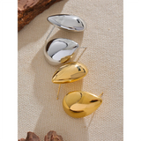 Waterproof Stainless Steel Water Drop Stud Earrings