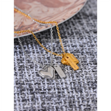 Waterproof Heart Necklace Pendant Romantic Jewelry